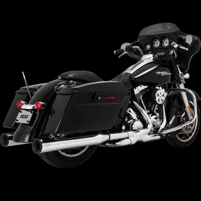 Vance and Hines — Vance & Hines HD Dresser 17-22 Eliminator 400 Chrome Slip-On Exhaust