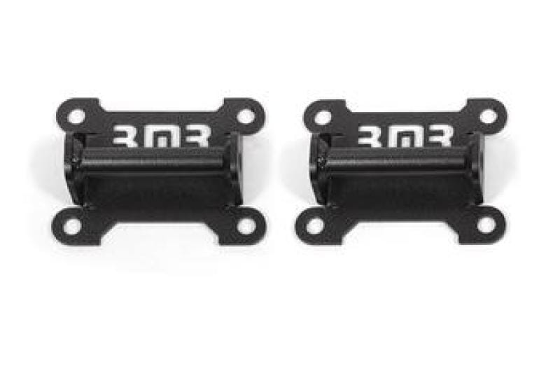 BMR Suspension — BMR 98-02 Chevrolet Camaro Motor Mount Kit (Solid Steel) - Black Hammertone