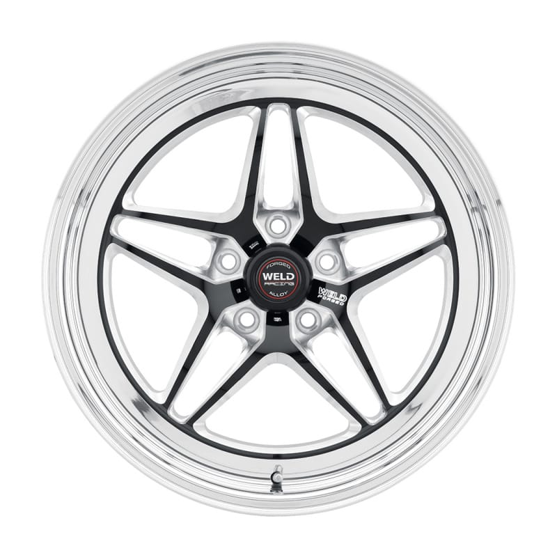 Weld — Weld S81 18x5 / 5x115 BP / 2.1in BS Black Wheel (High Pad) - Non-Beadlock
