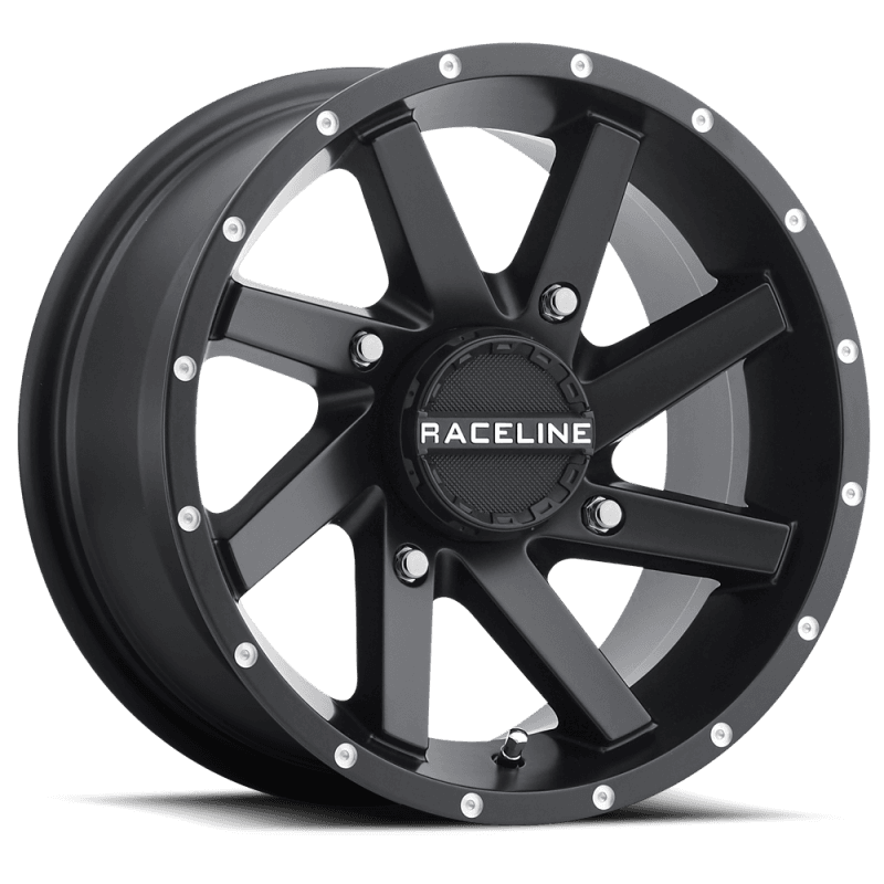 Raceline — Raceline A82B Twist 14x7in / 4x137 BP / 10mm Offset / 110.18mm Bore - Satin Black Wheel