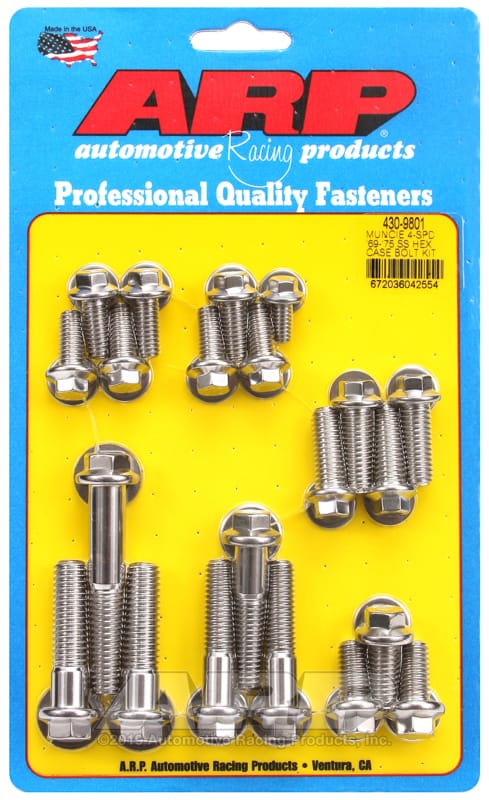 ARP — ARP Muncie 4-spd 69-75 SS hex trans case bolt kit