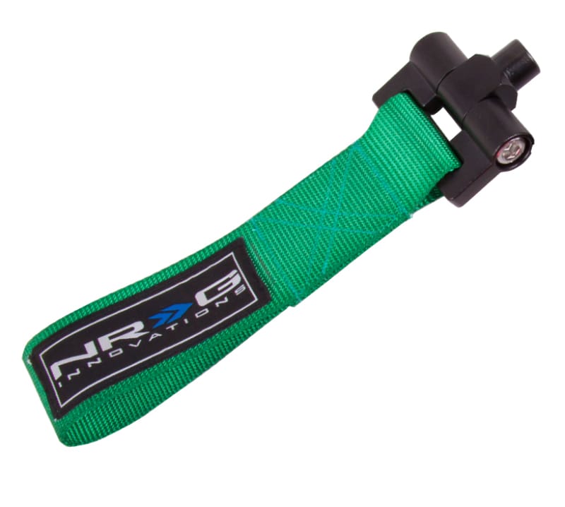 NRG — NRG Bolt-In Tow Strap Green - Subaru WRX / STi 02-07 (5000lb. Limit)