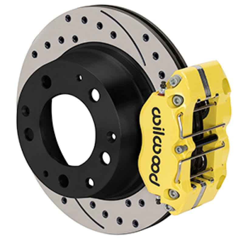 Wilwood — Wilwood 69-83 Porsche 911 Narrow Dynapro-P Radial Rear Brake Kit - Yellow Powder Coat Caliper