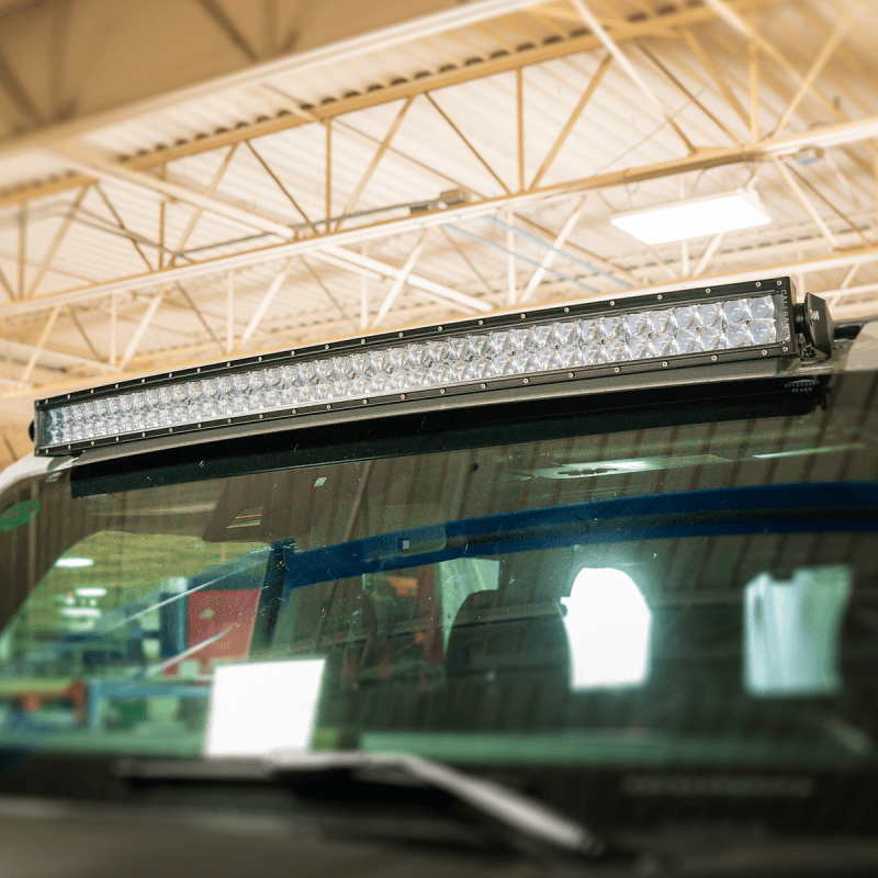 Cali Raised LED — Cali Raised 2021+ Ford Raptor Roof Light Bar Mounting Kit -5D Optic Osram 42 In DualRow Curved Combo