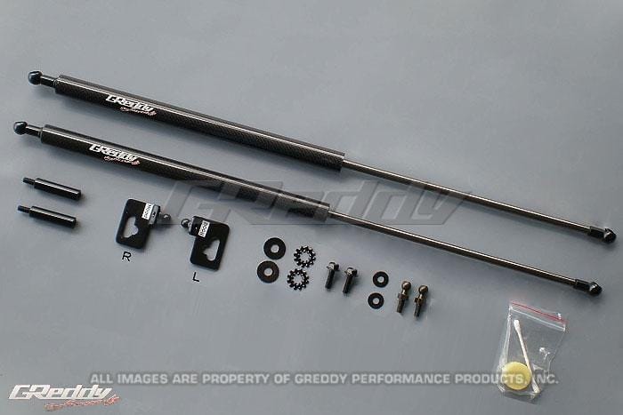 GReddy — GReddy 00-09 Honda S200 AP1/AP2 Engine Hood Lifter Kit (Designed for OEM weight hoods.)