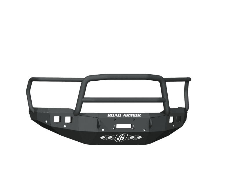 Road Armor — Road Armor 19-20 Ram 2500 Stealth Front Winch Bumper w/Lonestar Guard/6 Sensor Holes - Tex Blk