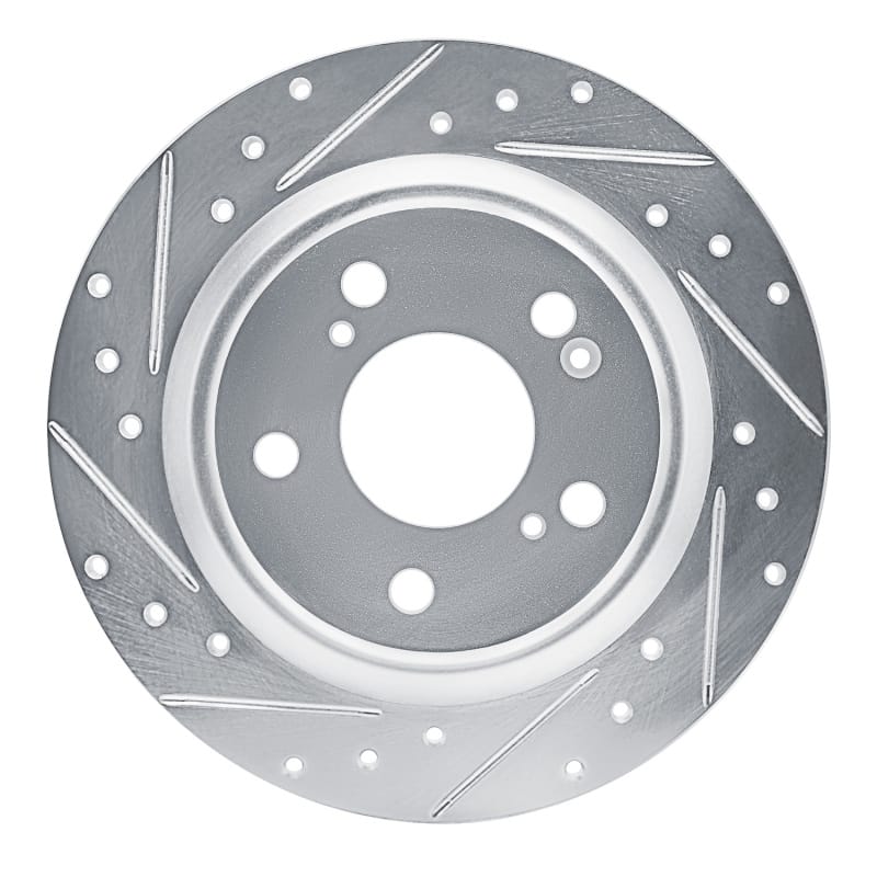 R1 Concepts — R1 17-25 Acura Integra Rear Left Drilled & Slotted Silver Brake Rotor
R1 Brake Rotor Drill
