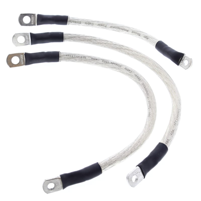 All Balls Racing — All Balls Racing 94-98 Harley-Davidson FLHR Road King Battery Cable Kit Clear