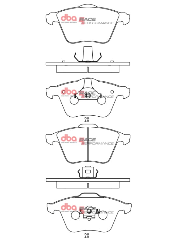 DBA — DBA 12-13 Volkswagen Golf R Front RP Performance Brake Pads
Brake Pad
