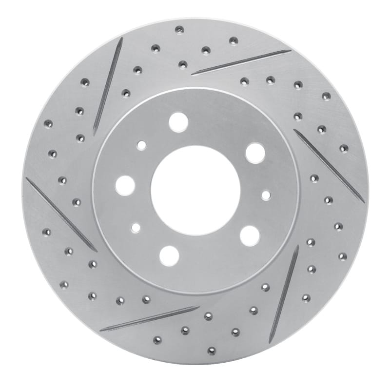 R1 Concepts — R1 95-97 Ford Crown Victoria Front Left Drilled & Slotted Geo-Carbon Rotor