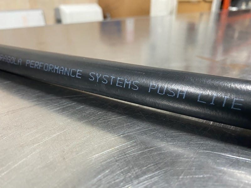 Fragola — Fragola -10AN Push-Lite Hi-Temp Black Hose 10 Feet (Replaces 810010 No Fiber Braid)