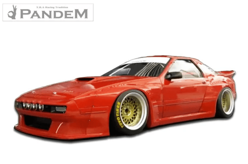 GReddy — GReddy Pandem 85-92 Mazda RX-7 FC3S Complete Wide Body Aero Kit WITH WING (Special Order)