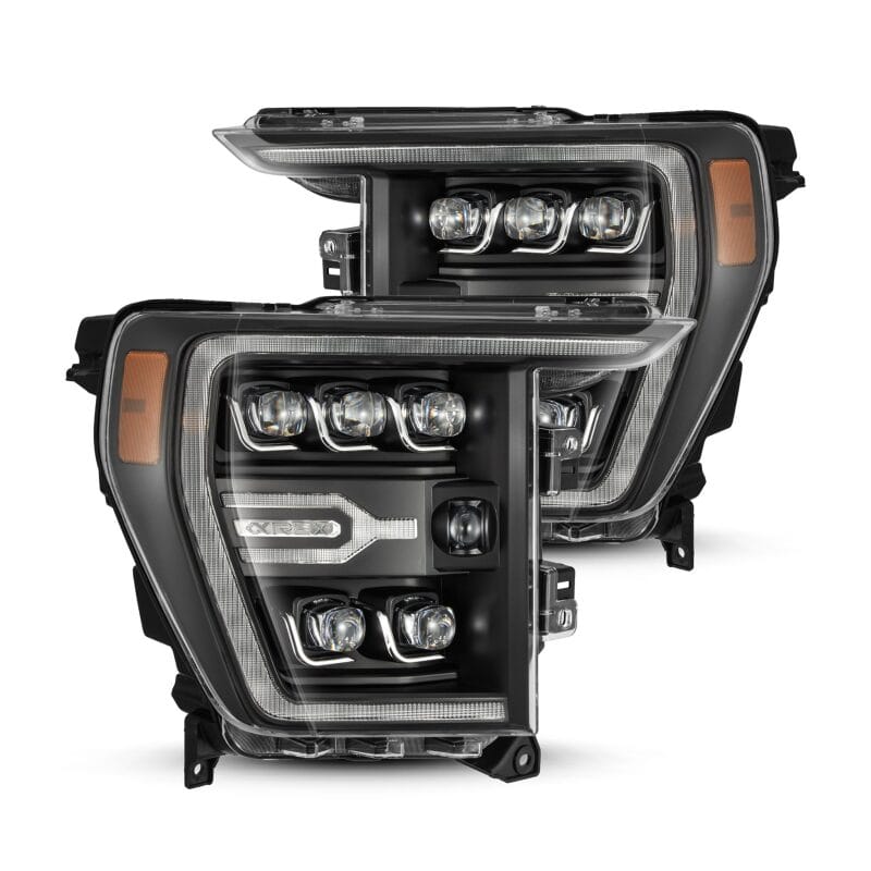 AlphaRex — AlphaRex 21-22 Ford F-150 NOVA LED Proj Headlights Plank Style Blk w/Activ Light/Seq Signal
Projector Headlights