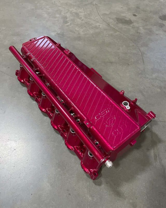 CSF — CSF BMW Gen 1 B58 Charge-Air-Cooler Manifold - Raspberry Sparkle