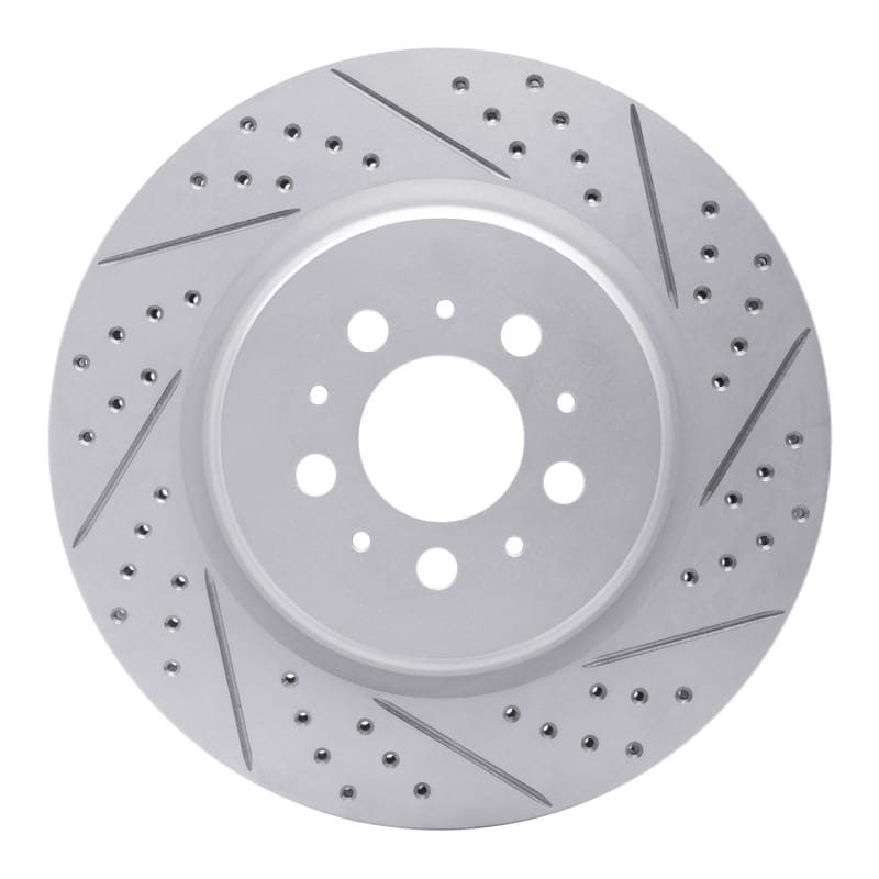 R1 Concepts — R1 04-07 Volvo V70 Rear Right Drilled & Slotted Geo-Carbon Rotor