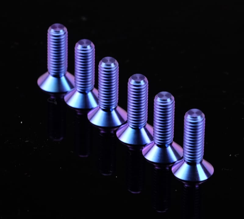 NRG — NRG Titanium Steering Wheel Screw Upgrade Kit (Conical) - Purple
