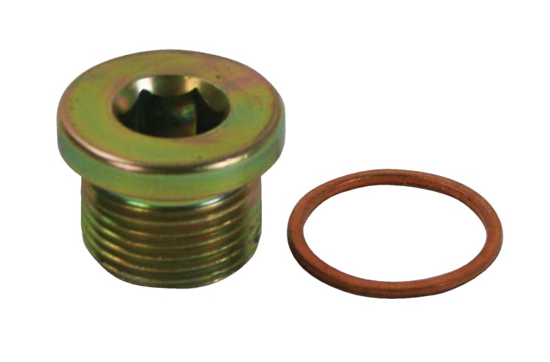 Moroso — Moroso Low Warning Sensor Plug w/Copper Washer - M20 x 1.5 Thread - Steel - Single