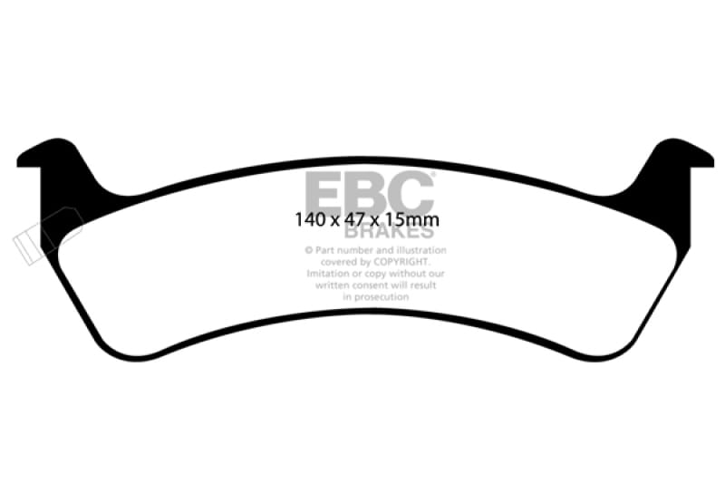 EBC — EBC 92-94 Jeep Grand Cherokee 4.0 Greenstuff Rear Brake Pads
Disc Brake Pad