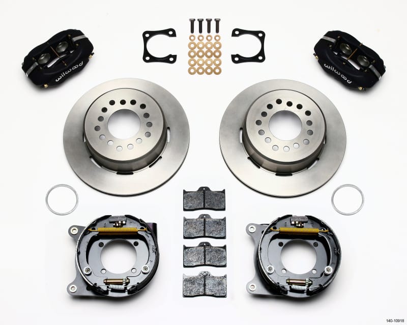 Wilwood — Wilwood Forged Dynalite P/S Park Brake Kit Chevy 12 Bolt-Spec 3.15in Bearing Staggered mt
BRAKE KIT