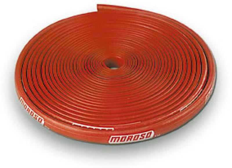 Moroso — Moroso Insulated Spark Plug Wire Sleeve - 8mm - Red - 25ft Roll