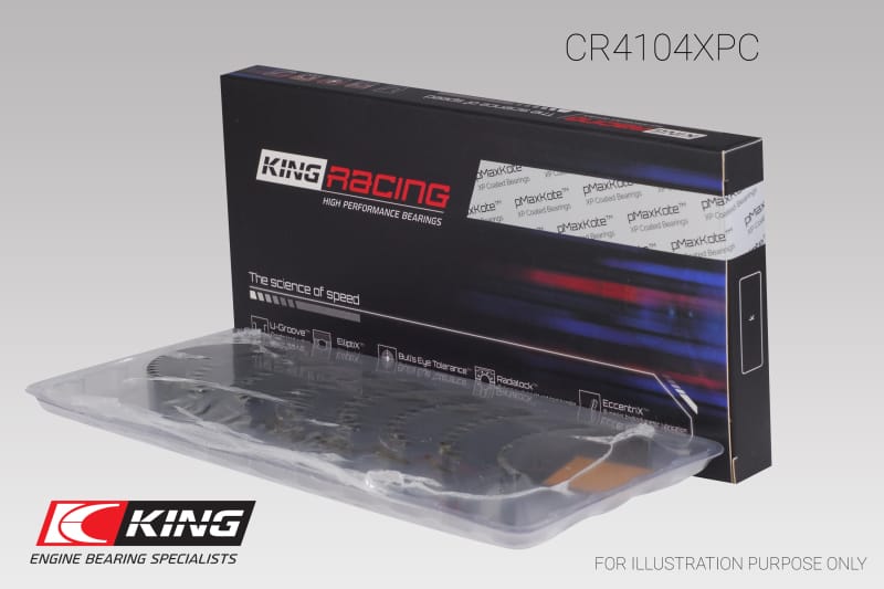 King Engine Bearings — King Engine Bearings Audi/VW 83-03 1.6L/1.8L/2.0L (Size .026) Performance Coated Rod Bearing Set