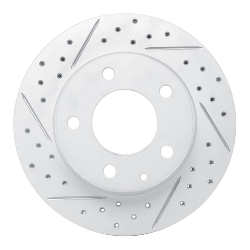 R1 Concepts — R1 93-03 Ford Probe Front Left Drilled & Slotted Geo-Carbon Rotor