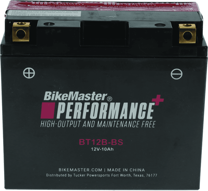BikeMaster — BT12B-BS Battery, 110 CCA