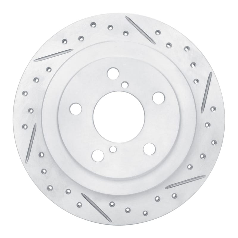 R1 Concepts — R1 90-08 Saab 9-2X Rear Right Drilled & Slotted Geo-Carbon Rotor