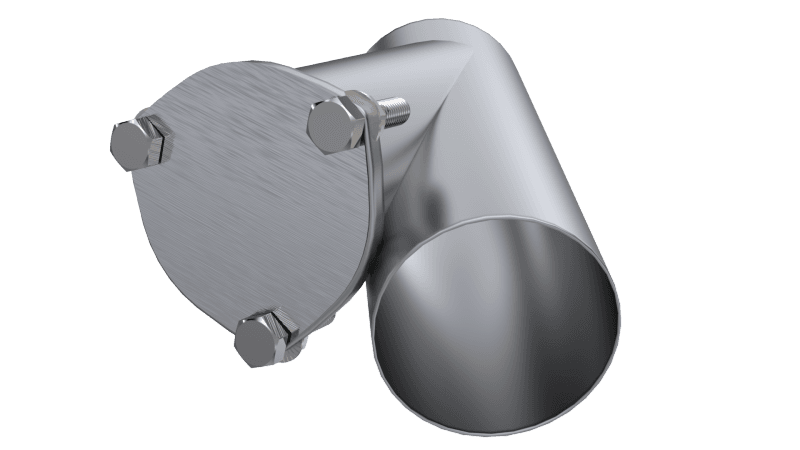 QTP — QTP 4in Weld-On QTEC Exhaust Cutout Y-Pipe