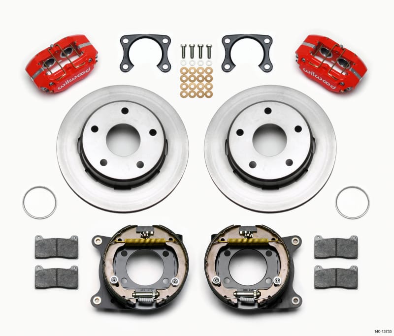 Wilwood — Wilwood Dynapro Lug Mount P/S Park Brake Kit Red Big Ford 2.00in Off Bronco 5 x 5.50
BRAKE KIT