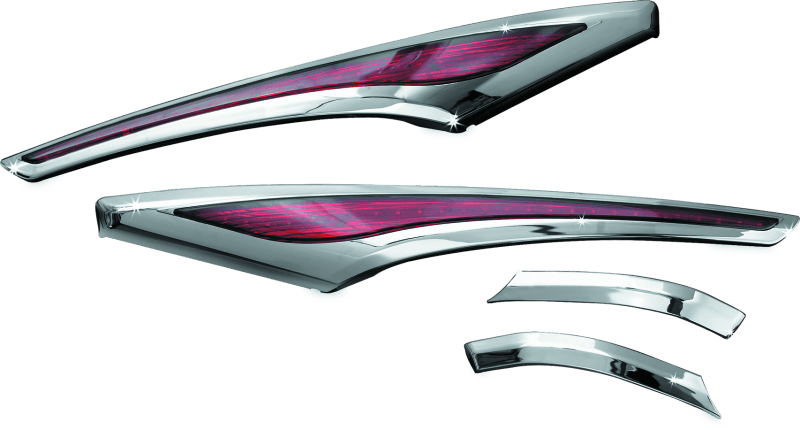 Kuryakyn — Saddlebag Accent Swoop LED Lights Rear Chrome