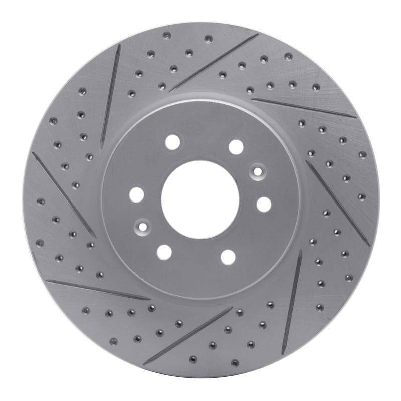 R1 Concepts — R1 09-10 Kia Borrego Front Right Drilled & Slotted Geo-Carbon Rotor