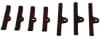 Moroso — Moroso Chevrolet Big Block Valve Cover Hold Downs - Steel - Red Powder Coat - Set of 7