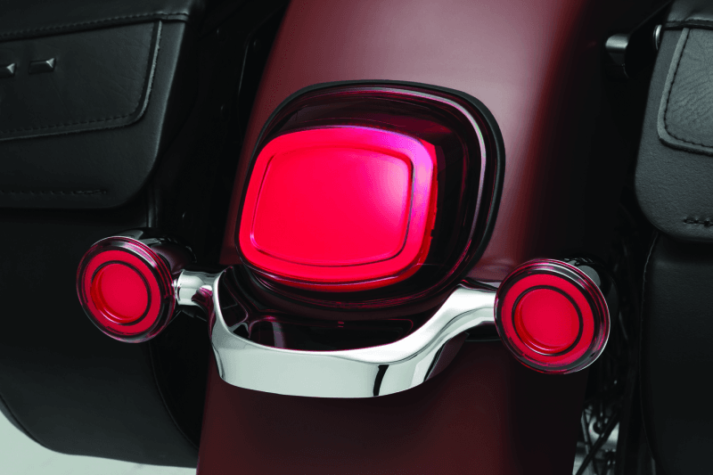 Kuryakyn — Tracer LED Turn Signals w/Red Lens 1156 Red Light, Front