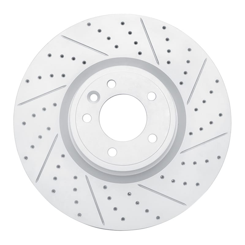 R1 Concepts — R1 18-25 Land Rover Defender 90 Front Right Drilled & Slotted Geo-Carbon Rotor