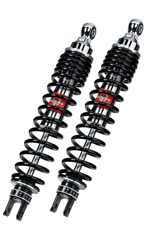 Bitubo Suspension — Bitubo WGE0 Twinshocks Adjustable: Spring Preload, Rebound, Black Spring