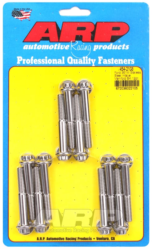 ARP — ARP Ford 351W SS 12pt Intake Manifold Bolt Kit