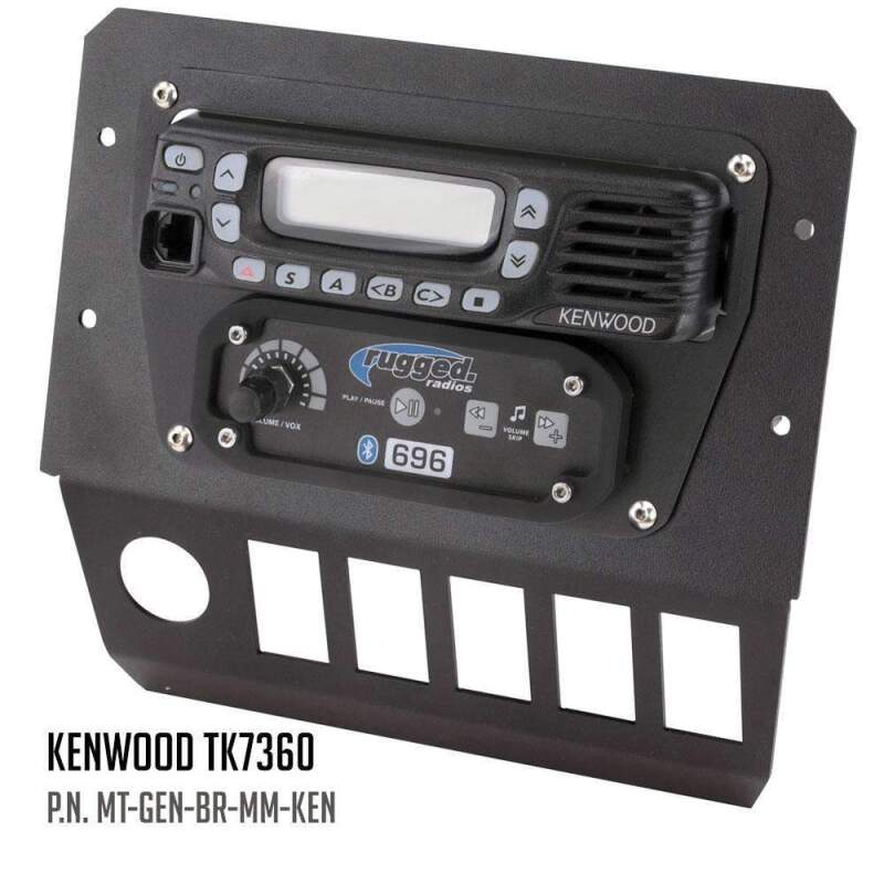 Rugged Radios — Rugged Radios Polaris General Multi Mount Kit for Radio and Intercom Motorola CM300D/Vertex VX2200