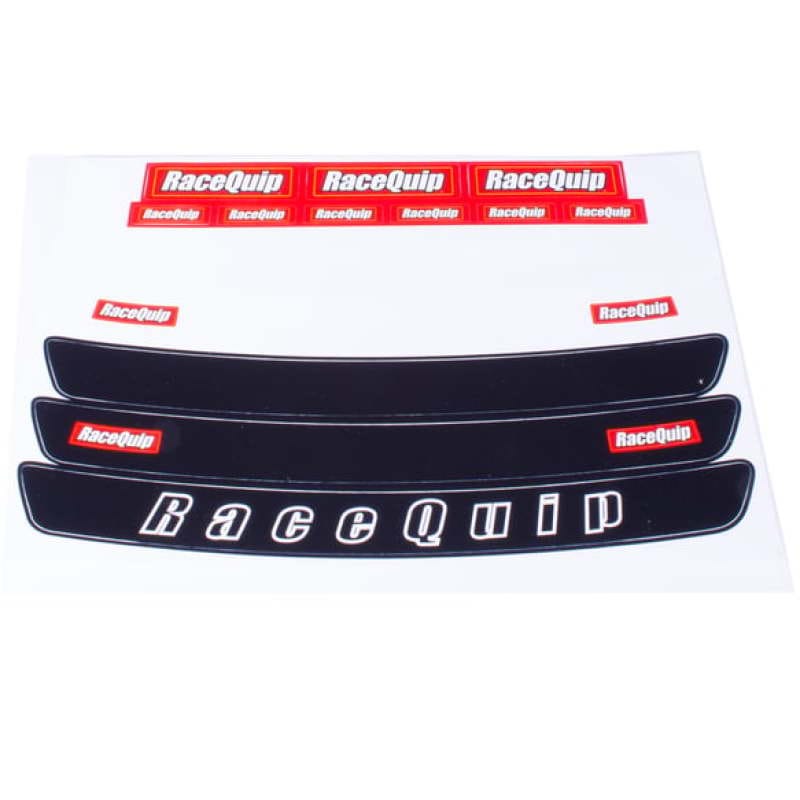 Racequip — RaceQuip Helmet Visor Strip Face Shield Decal Sheet