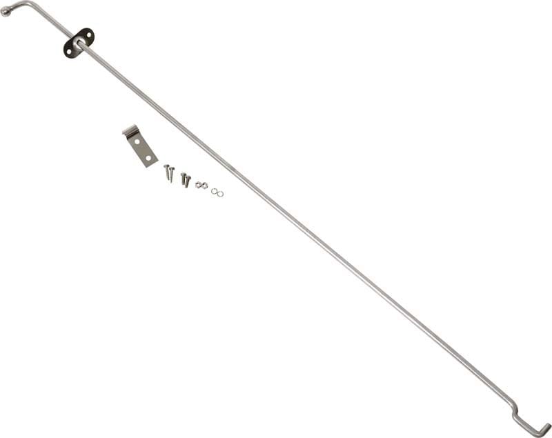 Kentrol — Kentrol 72-86 Jeep CJ Hood Prop Rod - Polished Silver