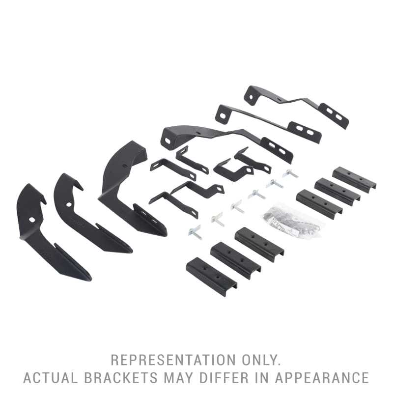 Go Rhino — Go Rhino 15-19 GMC Sierra 3500HD CC Dsl Mntg. Brackets (V-Series V3/RB10 Slim/RB20 Slim) - Tex. Blk