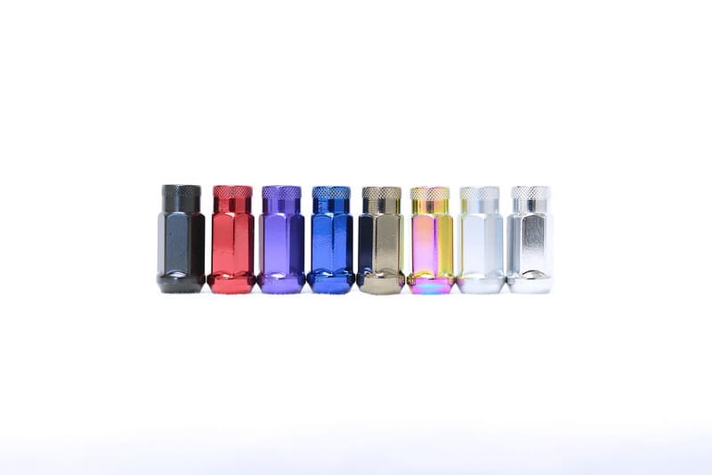 Wheel Mate — Wheel Mate Monster Open End Lug Nut Set of 4 - Blue 1/2in