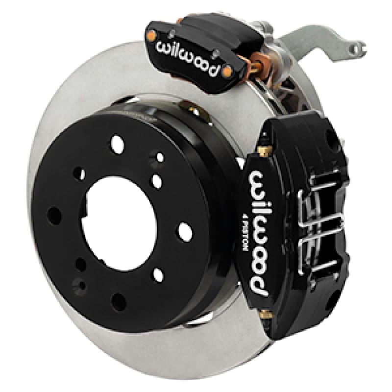 Wilwood — Wilwood 70-76 Porsche 914 Rear Powerlite Brake Kit Plain Face - Black