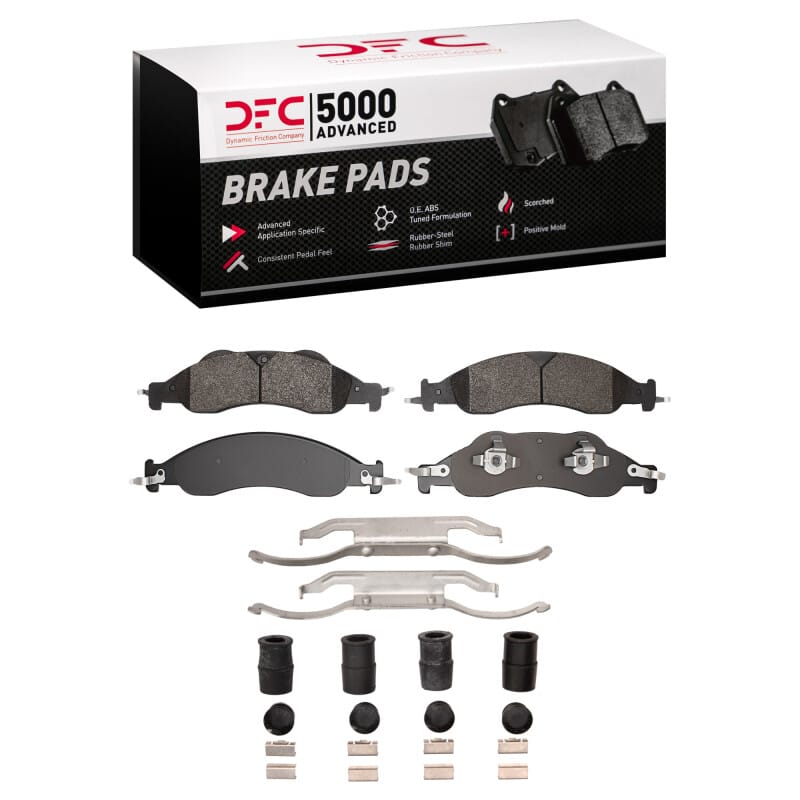 DFC — DFC 07-09 Ford Expedition Front 5000 Advanced Semi Metallic Brake Pads and Hardware Kit
DFC Brake Pad Set