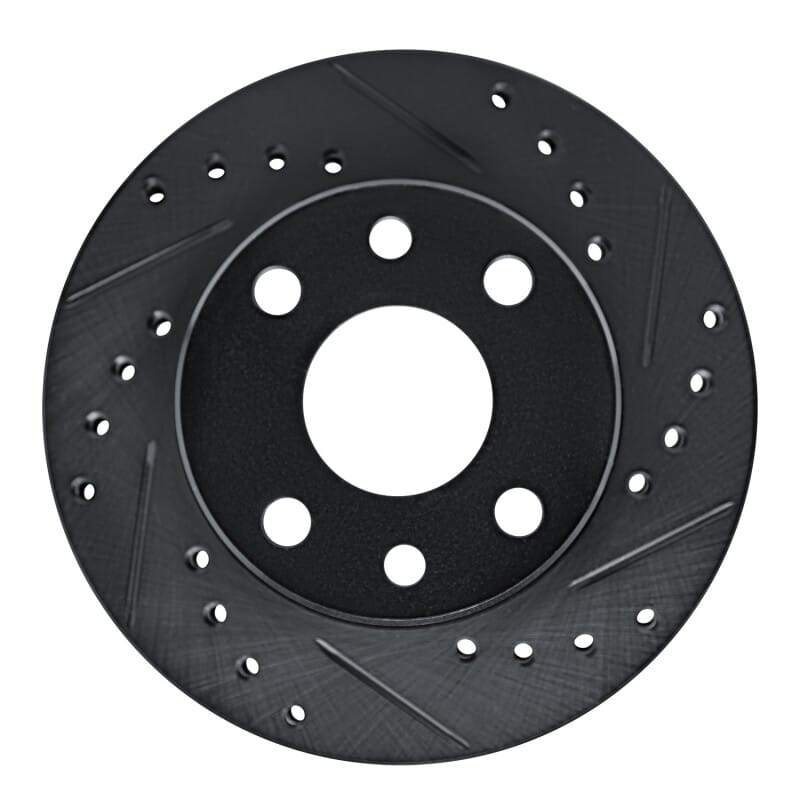 R1 Concepts — R1 85-93 Chevrolet SPECTRUM Front Right Drilled & Slotted Black Brake Rotor
R1 Brake Rotor Drill