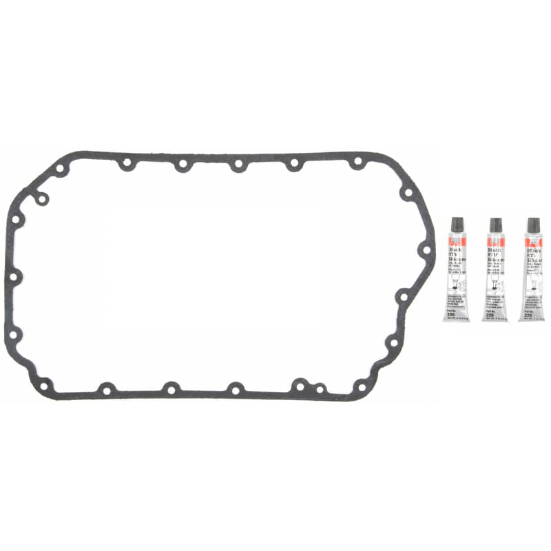 Fel-Pro — Fel-Pro Volkswagen Passat OS 30779 Engine Oil Pan Gasket Set High-Temperature Rubber-Coated Fiber