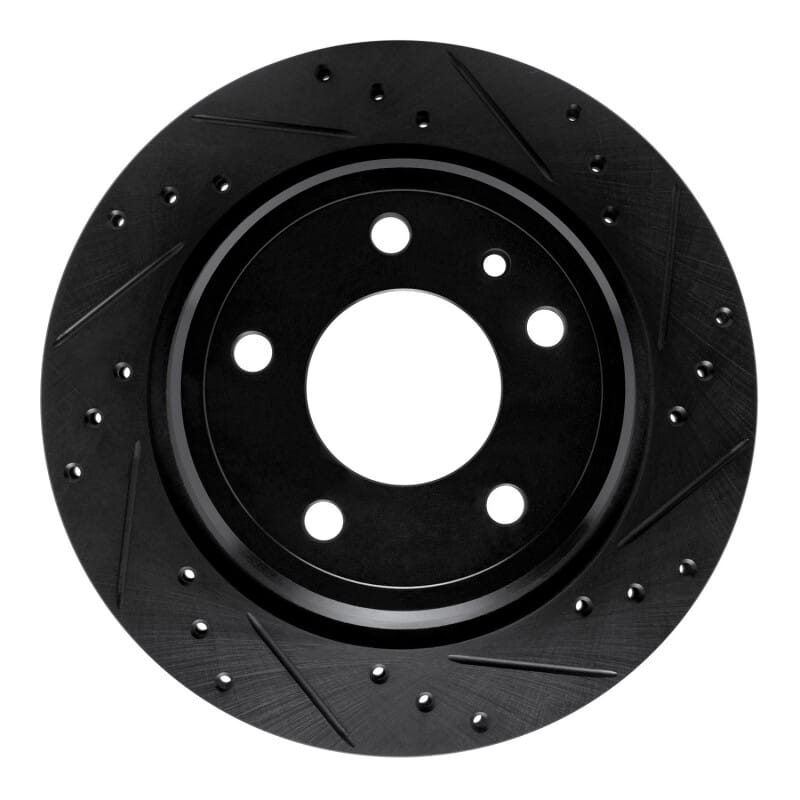R1 Concepts — R1 88-94 BMW 750IL Rear Right Drilled & Slotted Black Brake Rotor
R1 Brake Rotor Drill