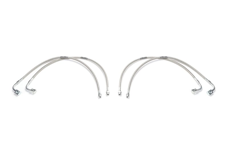 Fabtech — Fabtech 07-18 Jeep JK 4WD Front & Rear Extended Brake Line Kit
EXTENDED BRAKELINE K
Brake Hose Kit