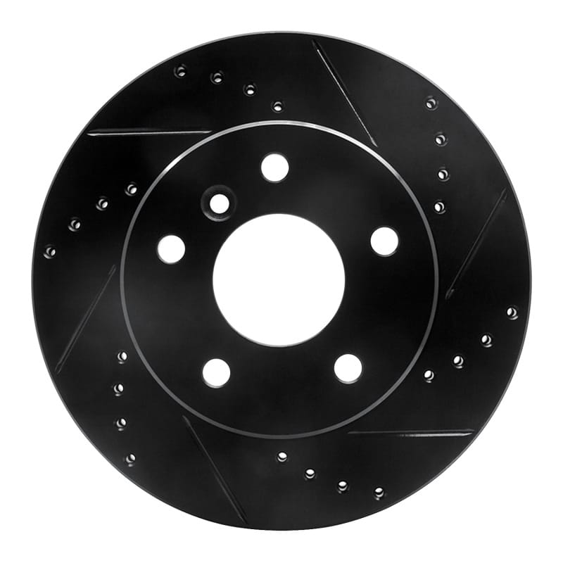 R1 Concepts — R1 99-04 Land Rover Discovery Front Right Drilled & Slotted Black Brake Rotor
R1 Brake Rotor Drill