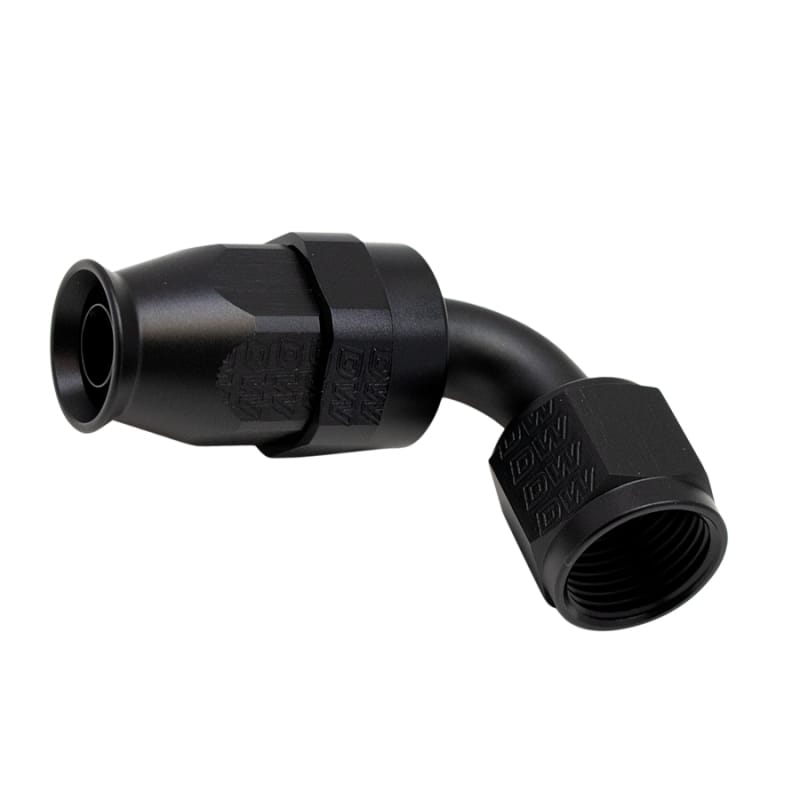 DeatschWerks — DeatschWerks 8AN Female Swivel 90-Degree Hose End PTFE (Incl 1 Olive Insert) - Anodized Matte Black
Lines & Fittings